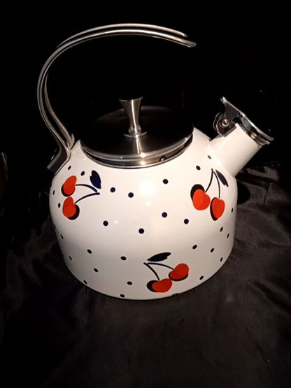 Kate Spade Lenox cherries teapot As-is