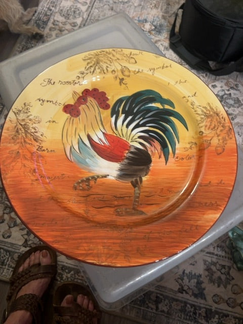 Collectors Rooster plate