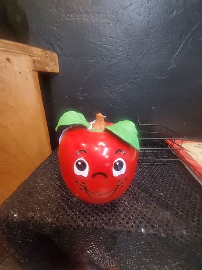 Red Fisher-Price Vintage 1972 Happy Apple Chiming Toy