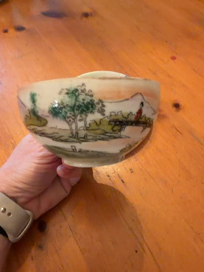 Vintage hand painted Japanese porcelain set