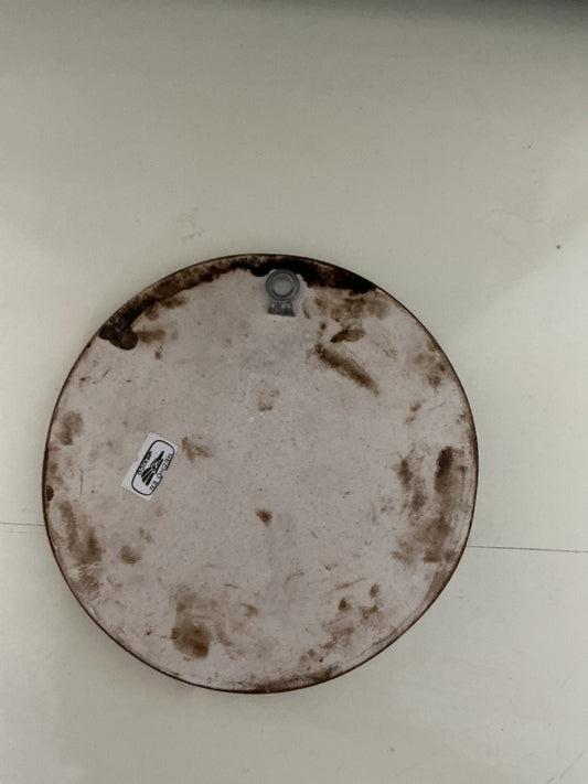 Brown Unknown Mayan Calendar Wall Plate, 6”