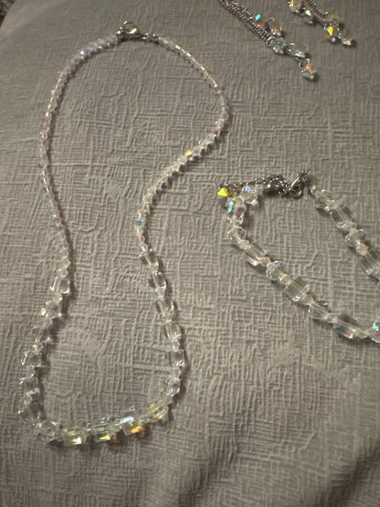 Clear Bracelet & Necklace set