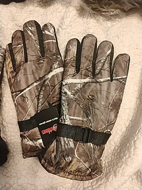 Camo Cam's Outdoors Men's Winter Gloves, Men's Adult