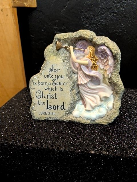 Angel W/ Bible Verse Figure