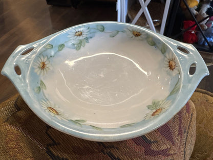 Pastel Blue Germany Floral Trinket Dish