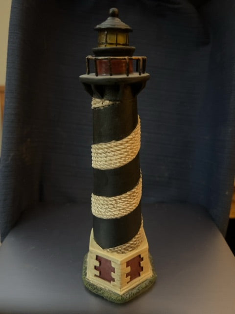 Blue striped lighthouse