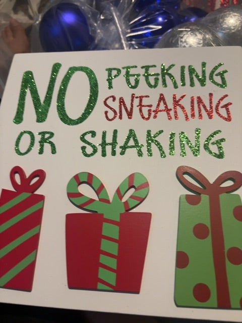 No peaking sign