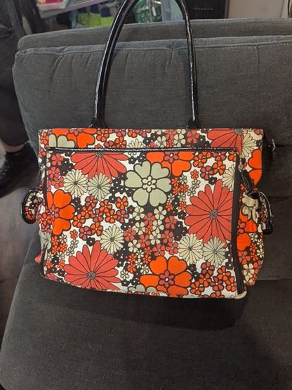 Floral Canvas Diaper Bag