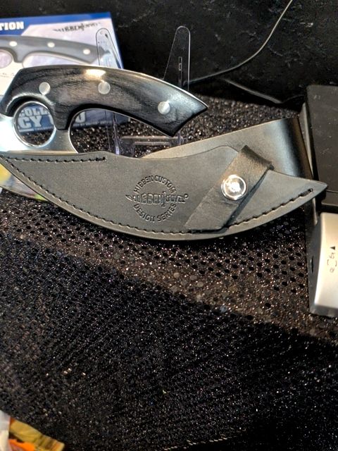 Hibben Legacy Ulu Knife And Leather Sheath