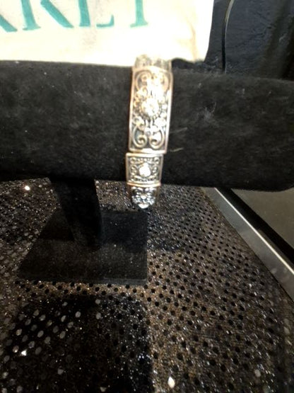 Brass Tone  Metal Bracelet, 8"