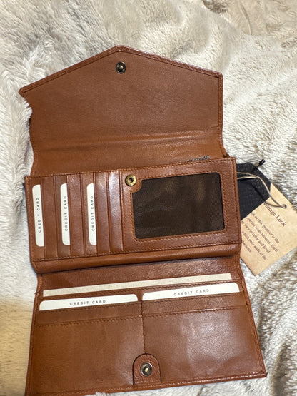 Leather brown wallet