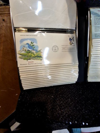 U.S. Stamp and Envelope The Offical Birds and Flowers of Our Fifty States