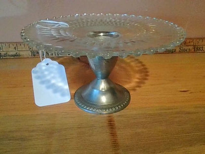 Antique cake stand, 6.75" diameter