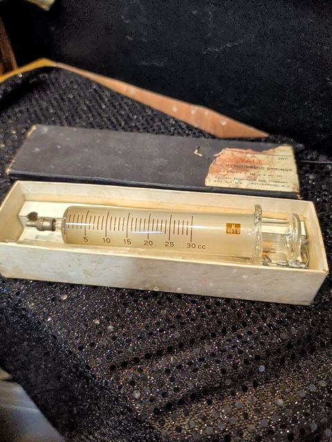 Vintage B.D. Yale Glass Syringe