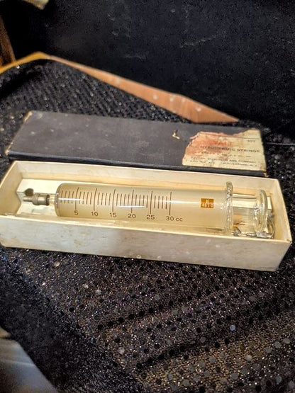 Vintage B.D. Yale Glass Syringe