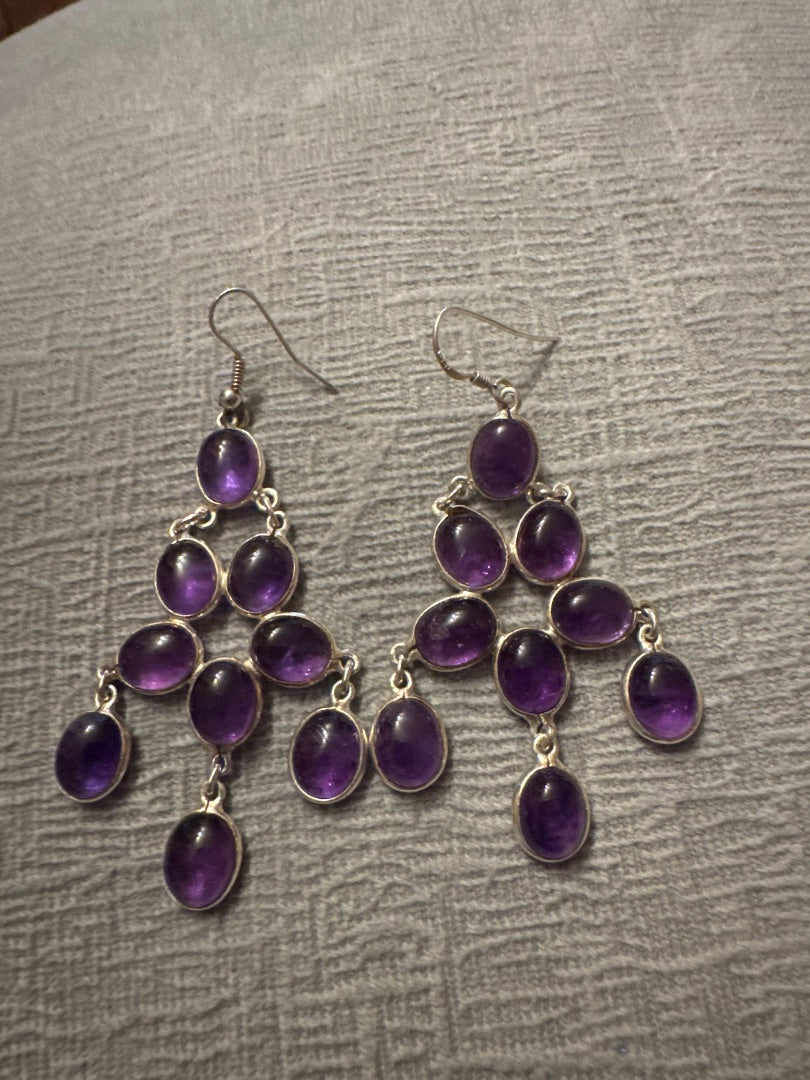 Amethyst earrings