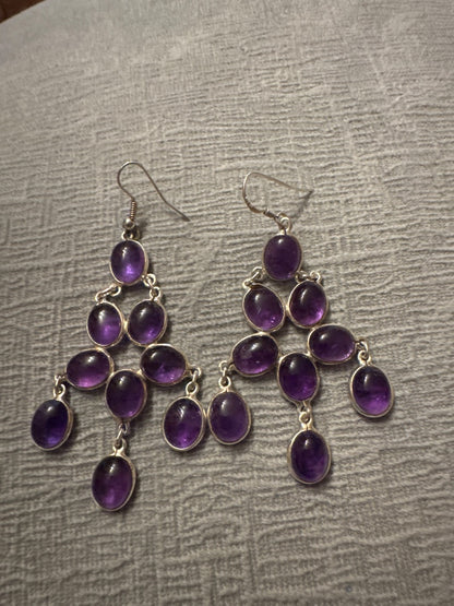Amethyst earrings