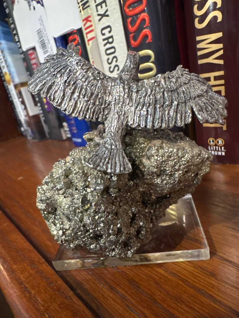 Pyrite Eagle Sculpture