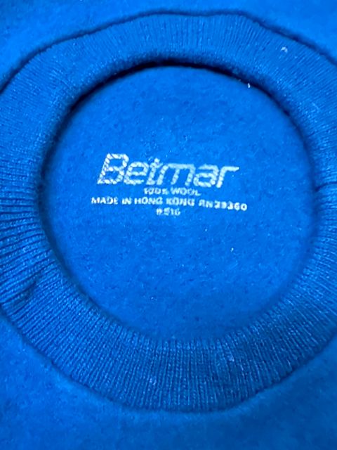 Blue wool beret