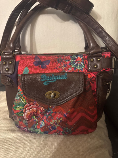 Desigual multi color floral purse!