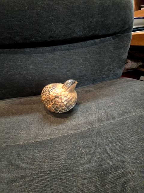 Quail pottery Figurine