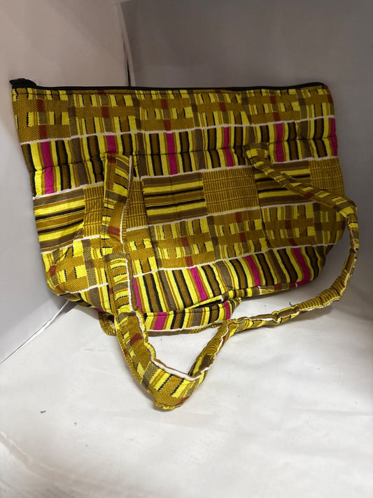 Multi-colored African made Handbag, Medium