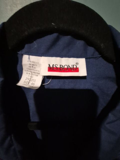 Navy MS. Bond Short sleeve button down, 46