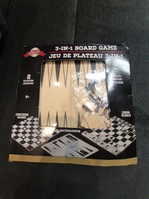 Classic Games 3-In-1 Board Game