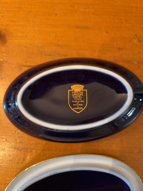 Vintage Limoges Castel porcelain trinket box