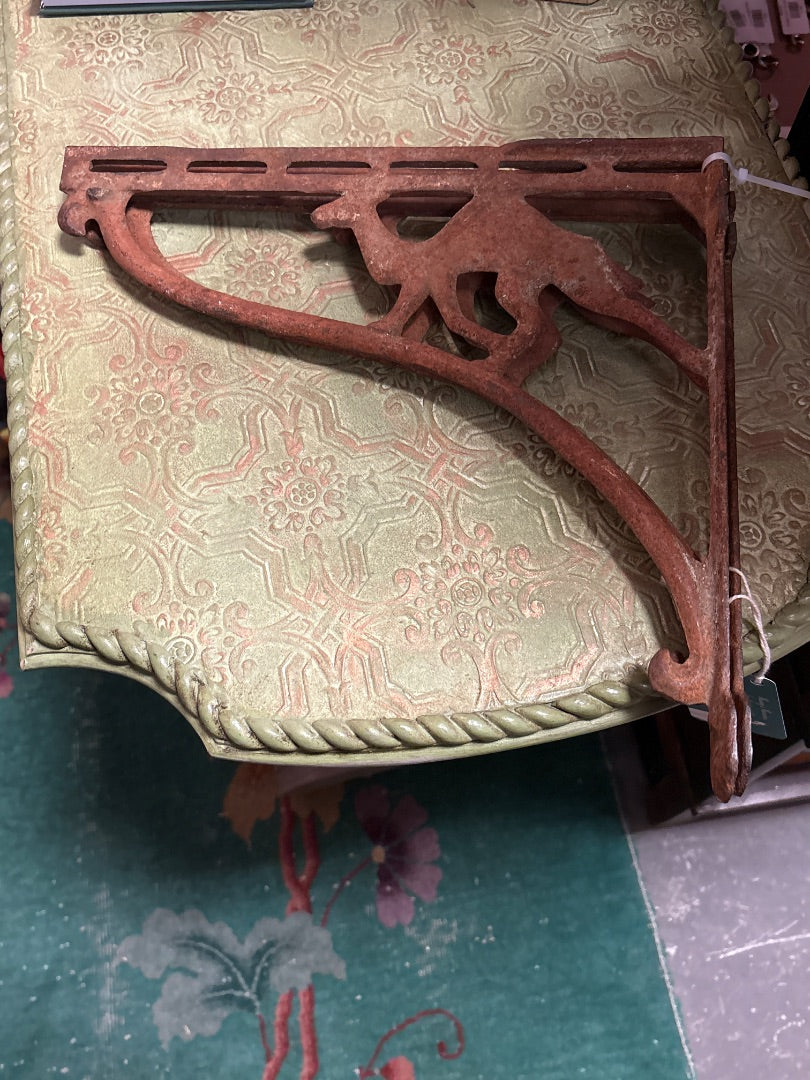 Antique metal camel brackets/corbels