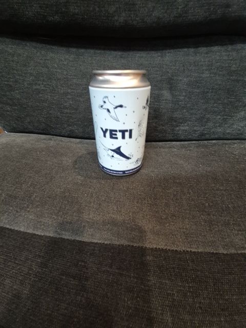 White w/black  Yeti Stash Can, 2.5" × 5"