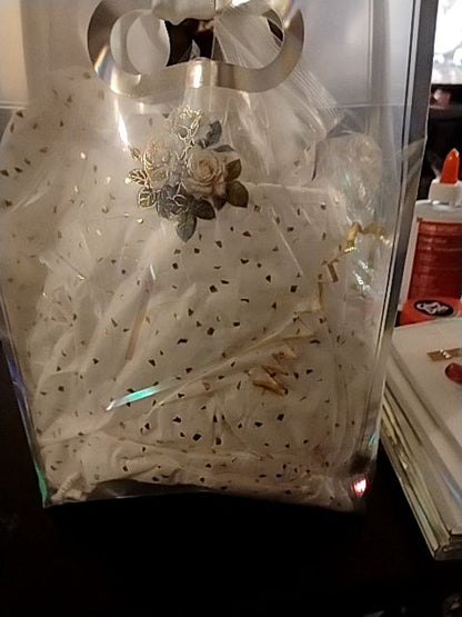 Clear Bag W Silver Sides/Contents Multi Color  Ladies Gift Pack