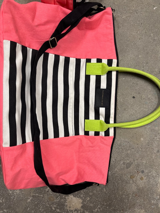 Victoria’s Secret Pink, Green, & Striped Tote