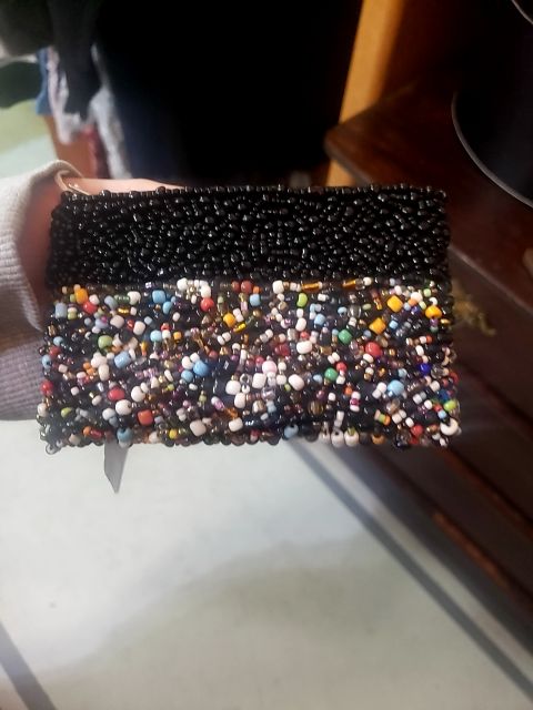 Beaded Bag - Black and Colors