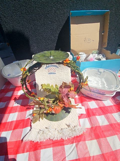 Fall candle holder