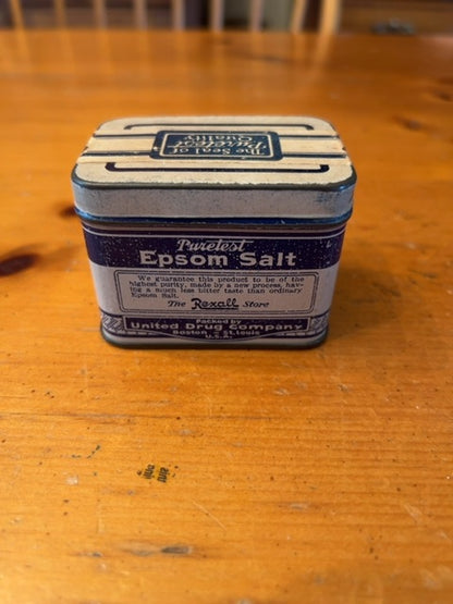 Vintage Epsom Salt Tin