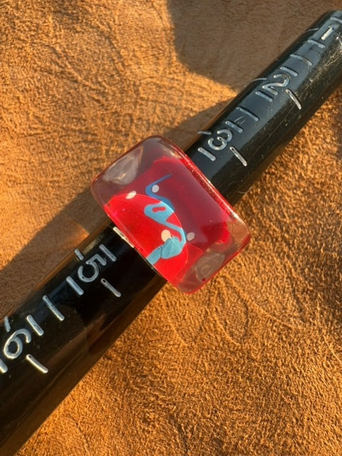Red clear blue we resin? Ring 4