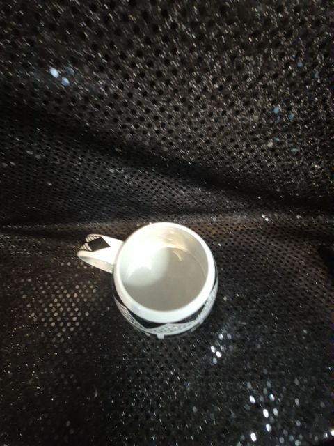 Black & White Geometric Pattern The Treasure Chest Coffee Mug, 3"