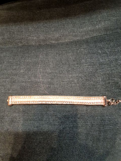 Pink Crystals & Rhinestones  Bracelet, 6"