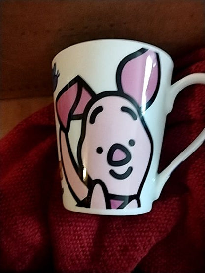 White W Pink, Blue Disney Piglet Coffee Mug