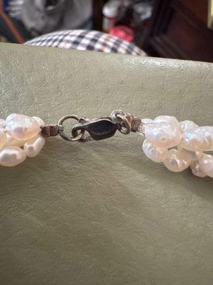 3 strand freshwater pearl choker