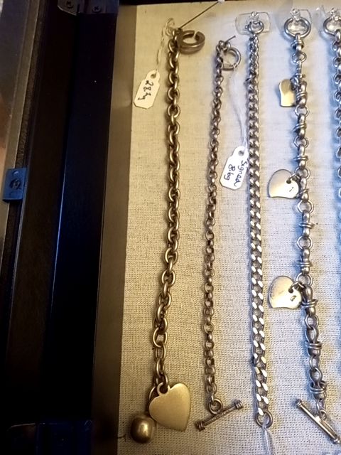 Sterling silver charm bracelet