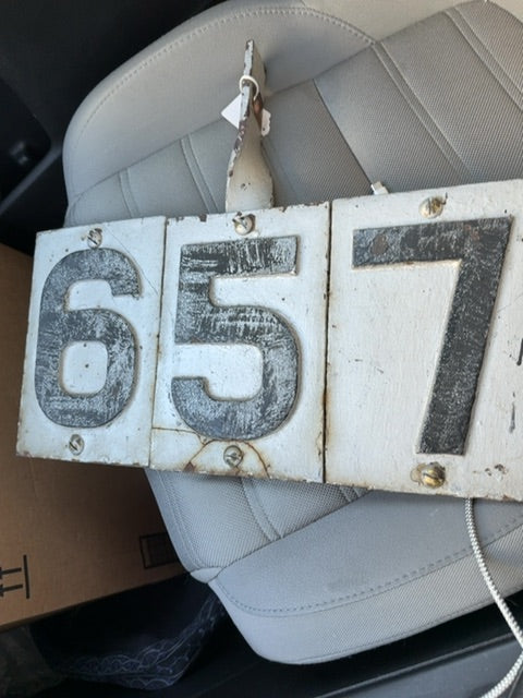 Railroad marker vintage