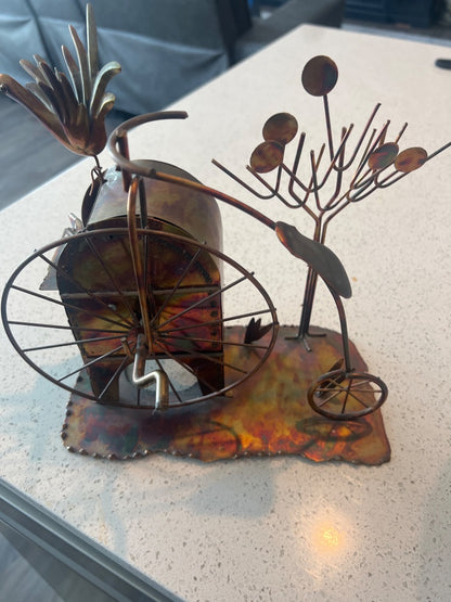 Vintage mid-century brass sculpture