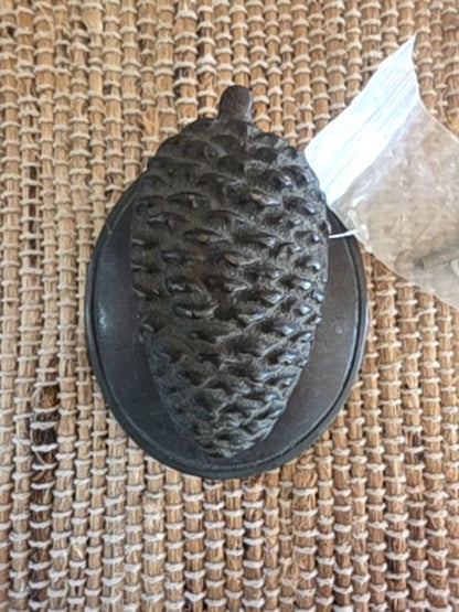 Pinecone door knocker, 5" x 4"