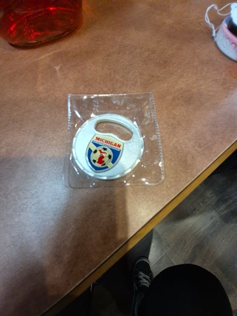 USA Soccer Michigan Metal Bottle Opener