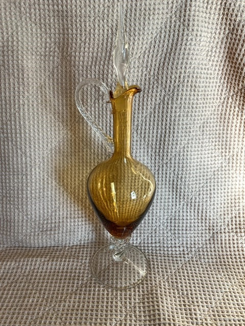 Amber Empoli Empoli Amber Glass Container, 19.5”