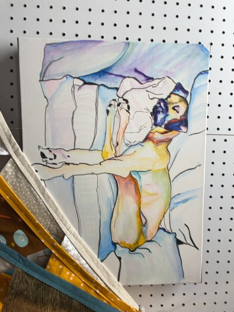 Reclining Nude Dog