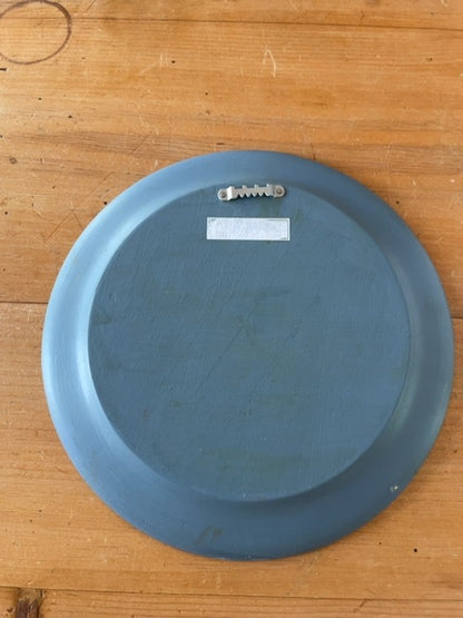 Vintage blue rosemaling plate