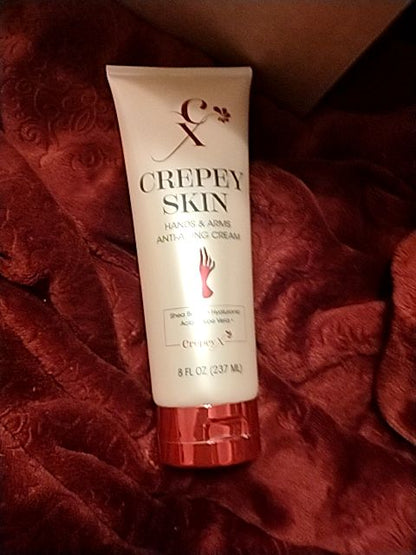 Cream and Fuscia C X by Concept Laboratories Inc. Crepey Skin Hand & Arms Cream, 8 FL OZ